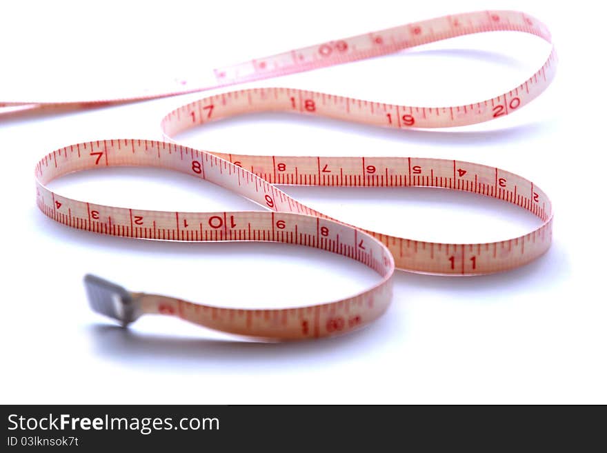 A measuring tape