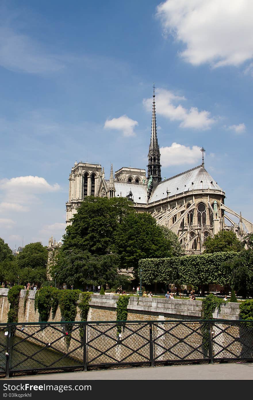 Outside notre Dame, Paris - France