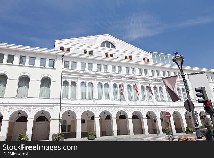 The Calderón, the main theater of Valladolid, neoclassical. The Calderón, the main theater of Valladolid, neoclassical