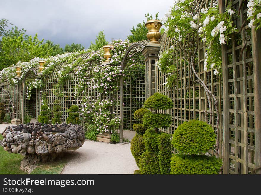 Landscapes from Versailles gardens, paris, France