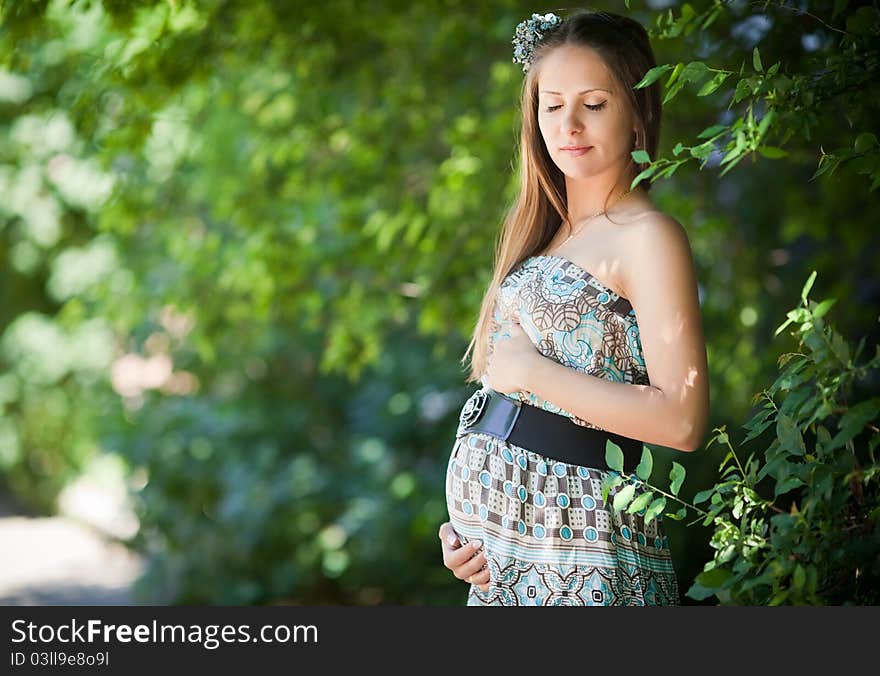 Beautiful pregnant woman