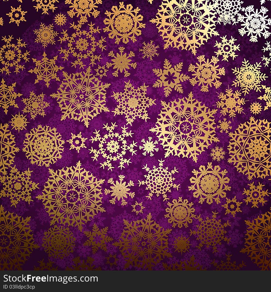 Christmas pattern snowflake background. EPS 8