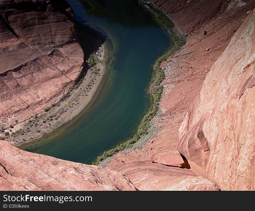 View of Horseshoe Bend in Arizona, USA. View of Horseshoe Bend in Arizona, USA