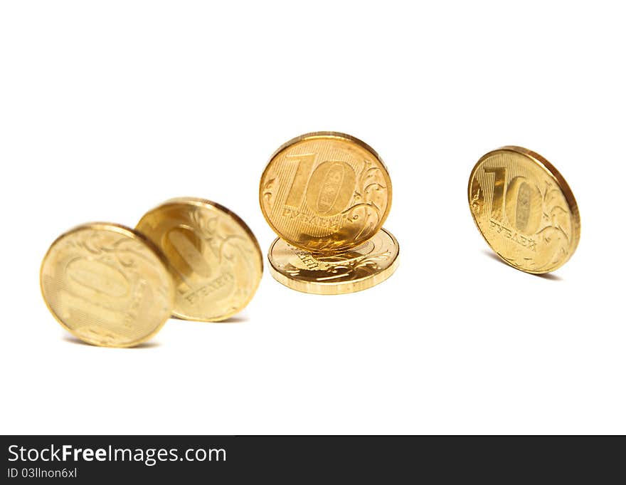 Gold Coins. Coins of ten roubles