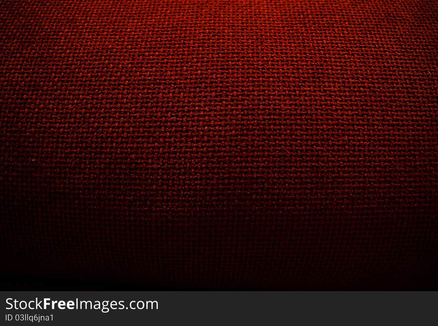 Close up of old red canvas texture background. Close up of old red canvas texture background