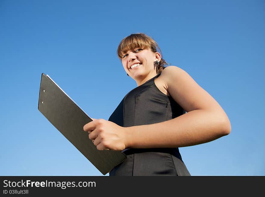 Business Woman With Tablet