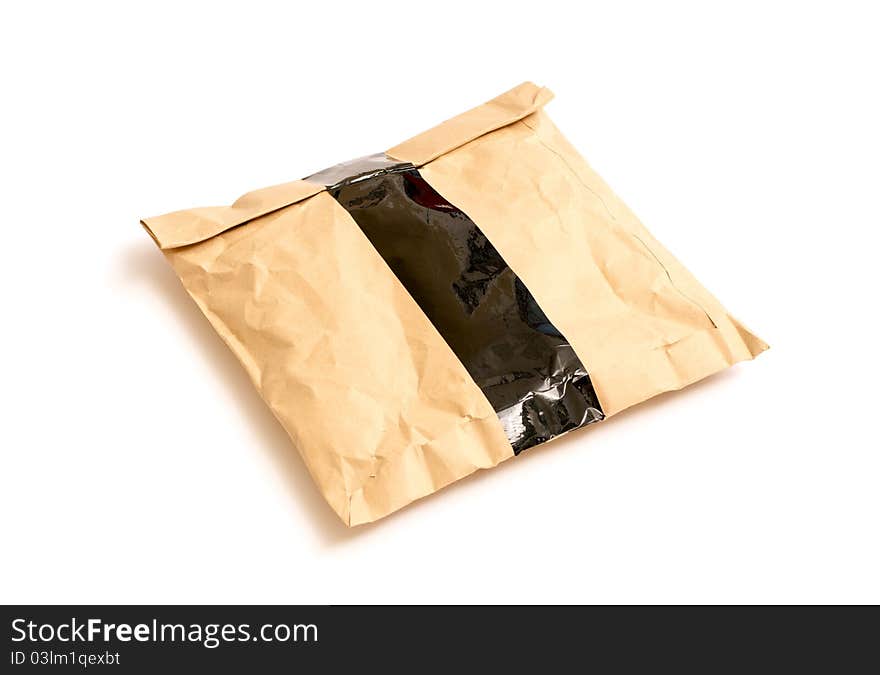 Brown Envelope document on white background