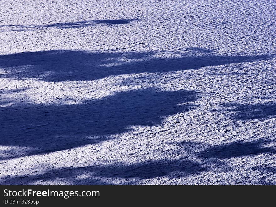 Clouds  shadows on sea