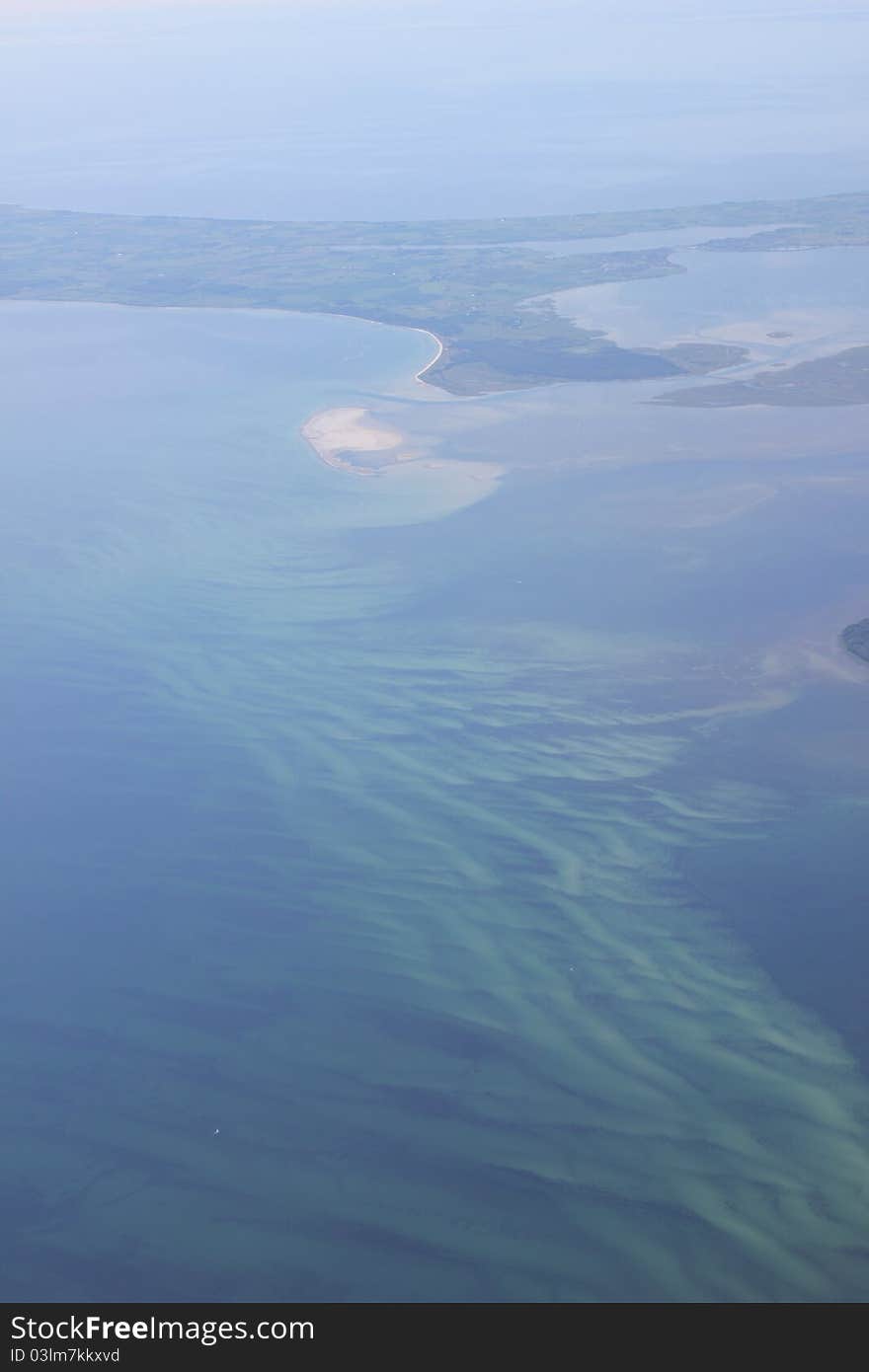 Flight over Denmark