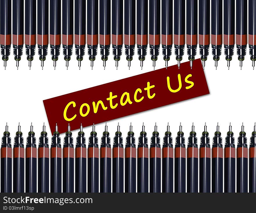 Contact us with pens