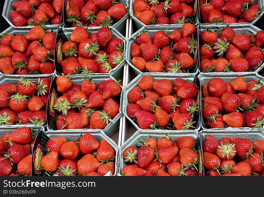 Strawberry in Market