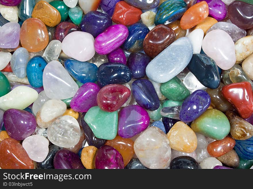 Colorful stones usable as background.