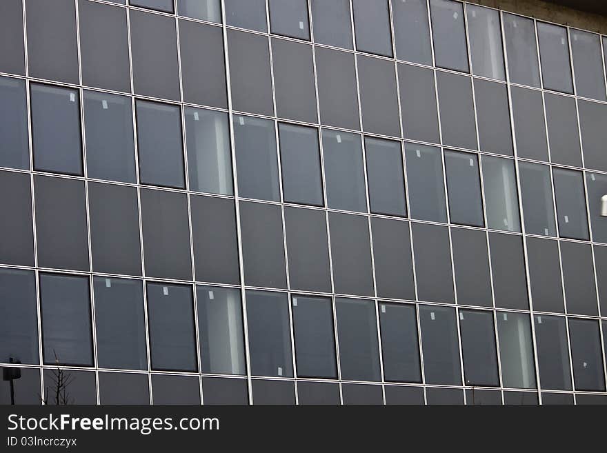 Pane of glass window in a modern building. Pane of glass window in a modern building