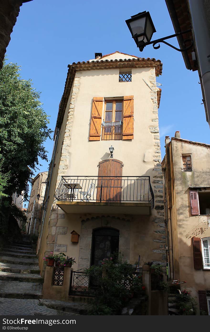 Vintage Street in Callian, France