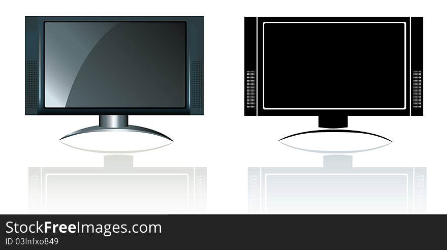 Modern widescreen flat plasma style high definition tv. Modern widescreen flat plasma style high definition tv