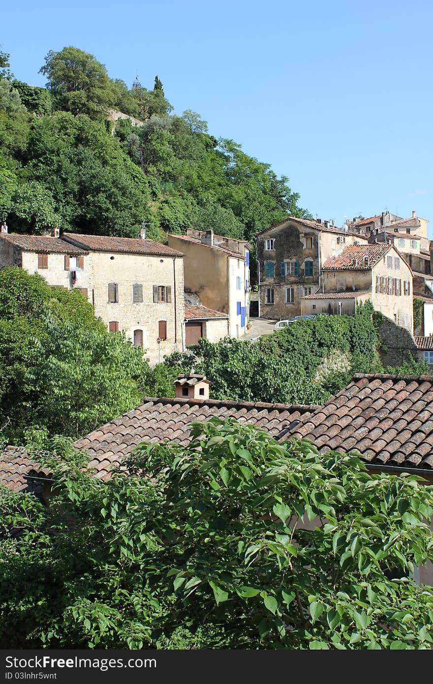 Areal View Of Callian, France