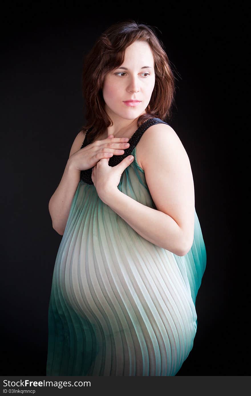 Pregnant young woman