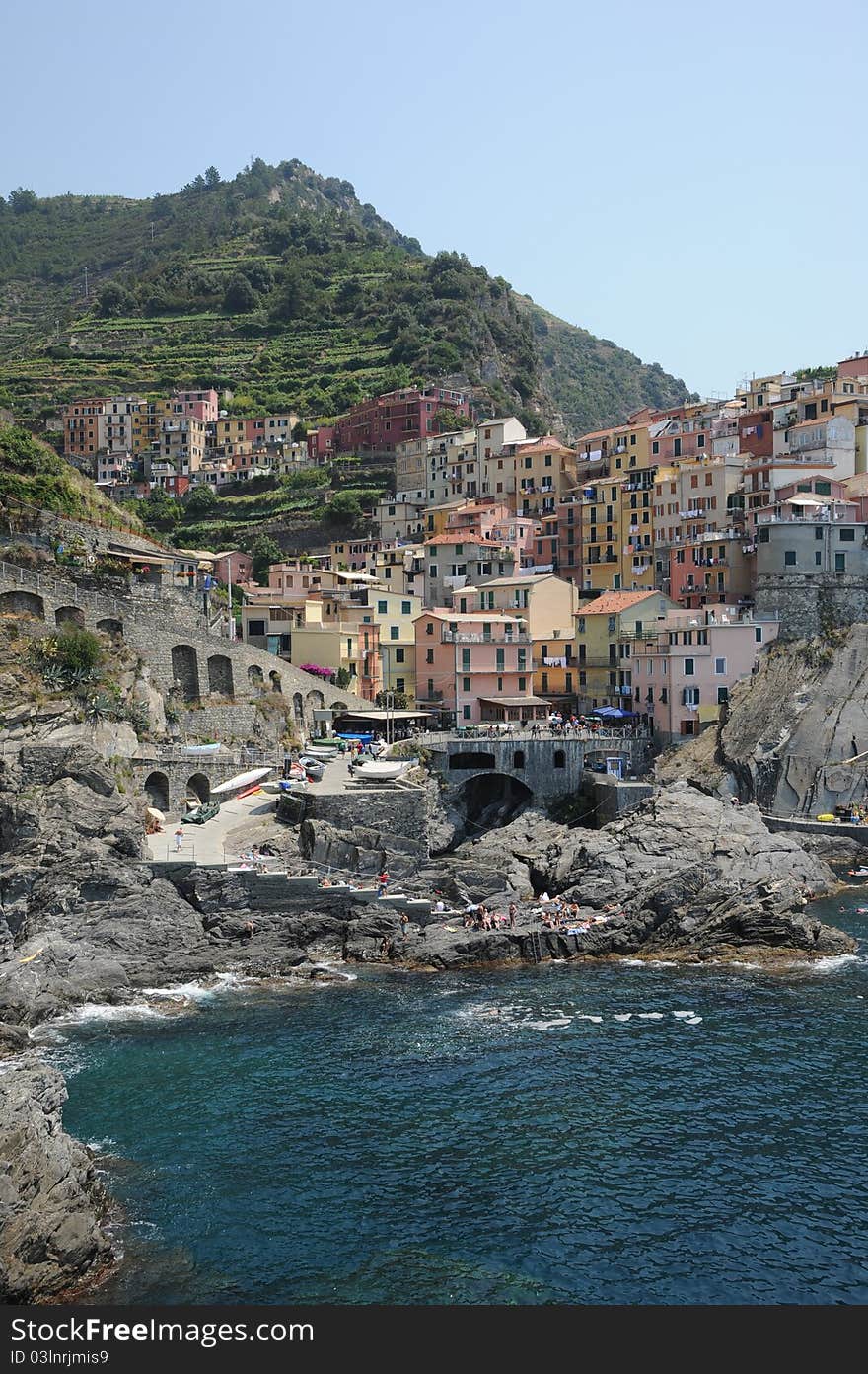 Scenic Coastal Village Of Manorola, Italy