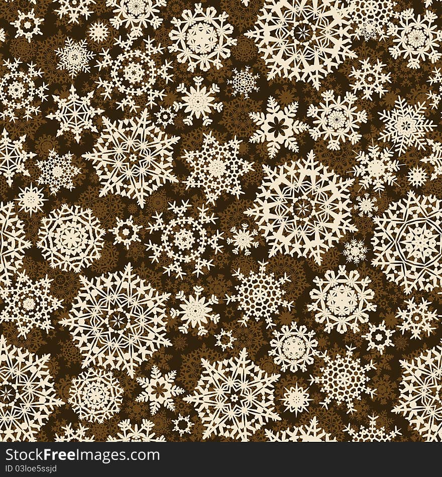 Christmas pattern snowflake background. EPS 8