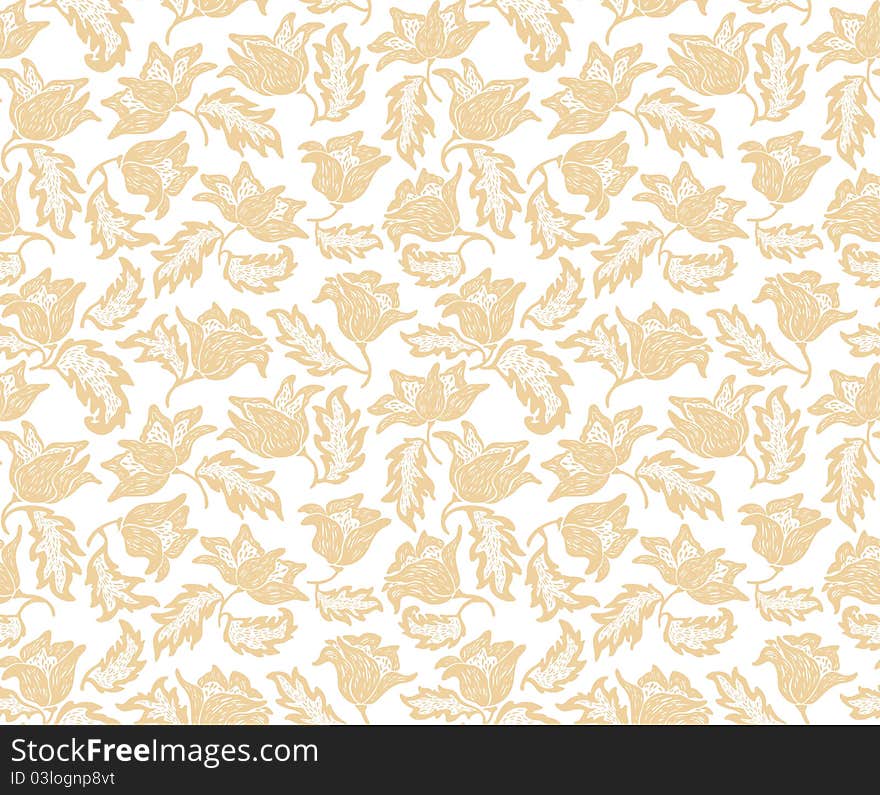 Seamless flowers pattern. Wallpaper, vector. Seamless flowers pattern. Wallpaper, vector