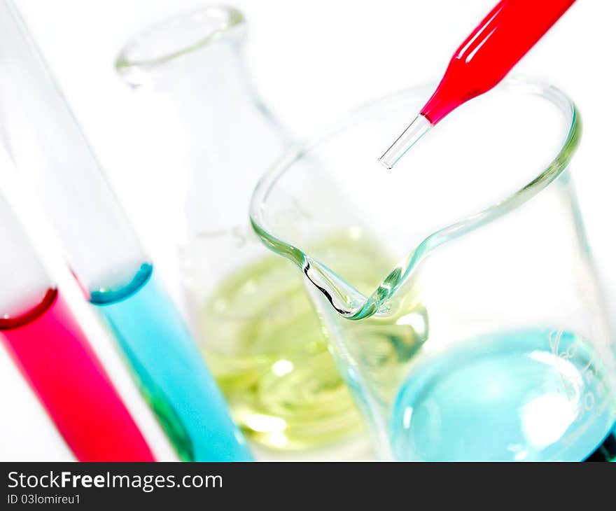 Laboratory glassware equipment, Experimental science research in laboratory