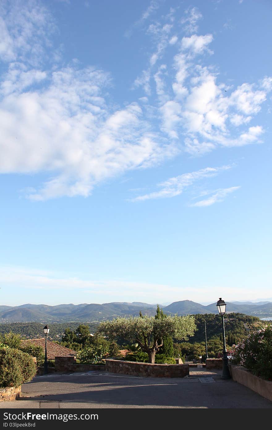 Saint Tropez Bay on The French Riviera, View from Gassin