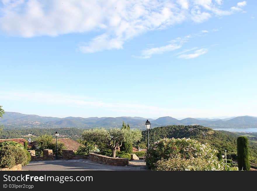 Saint Tropez Bay on The French Riviera, View from Gassin