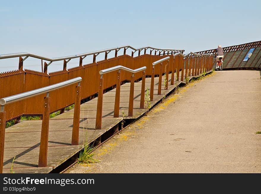 Foot bridge & cycle way over river