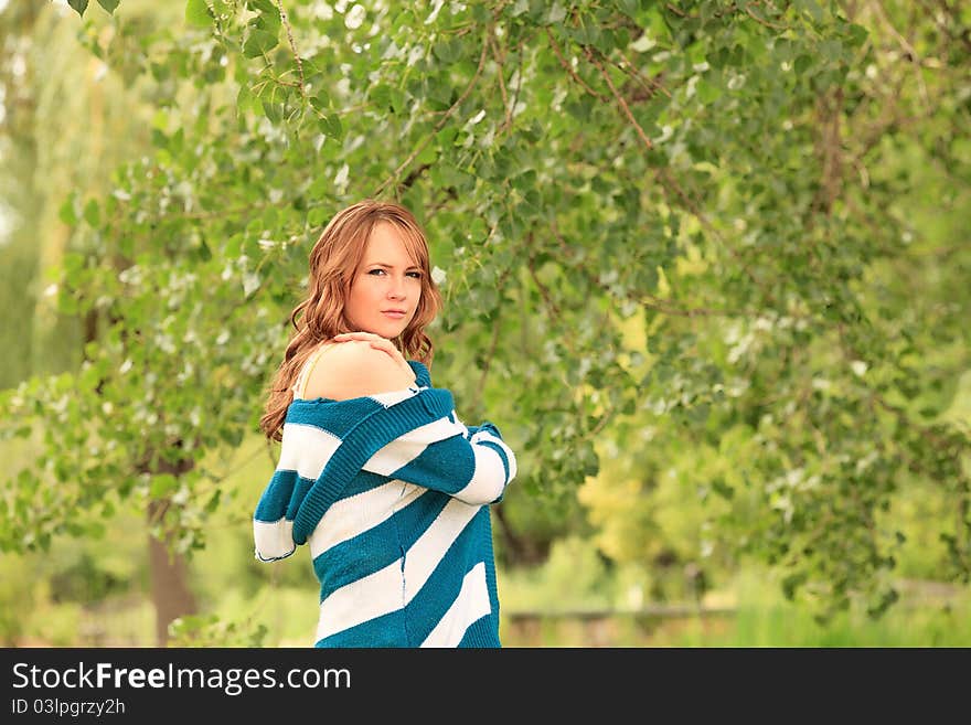 Young woman in the park