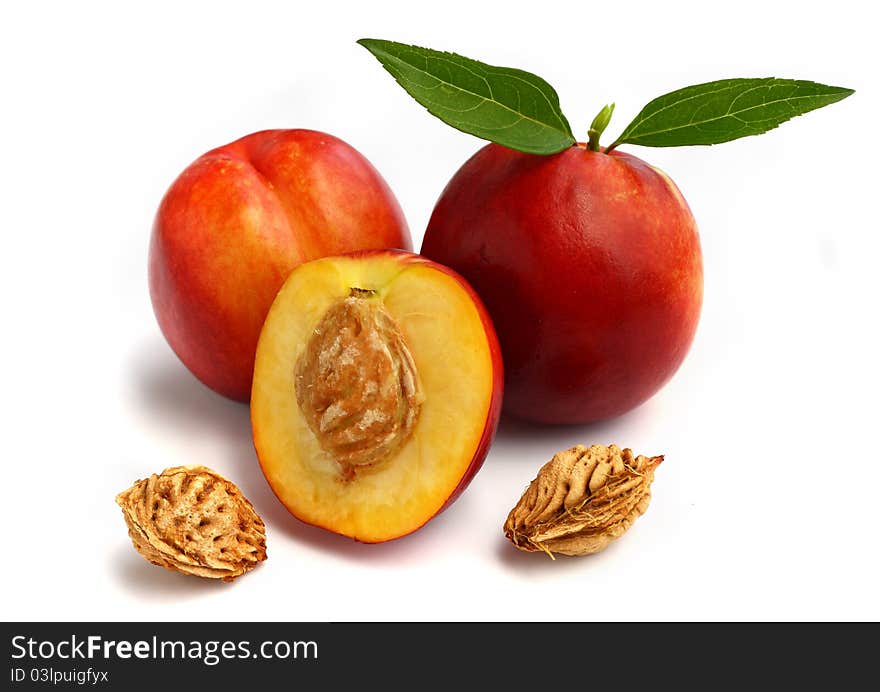 Isolated Fruits - Nectarines