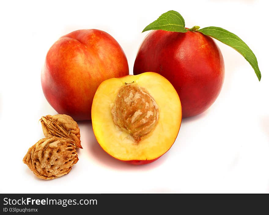 Isolated Fruits - Nectarines