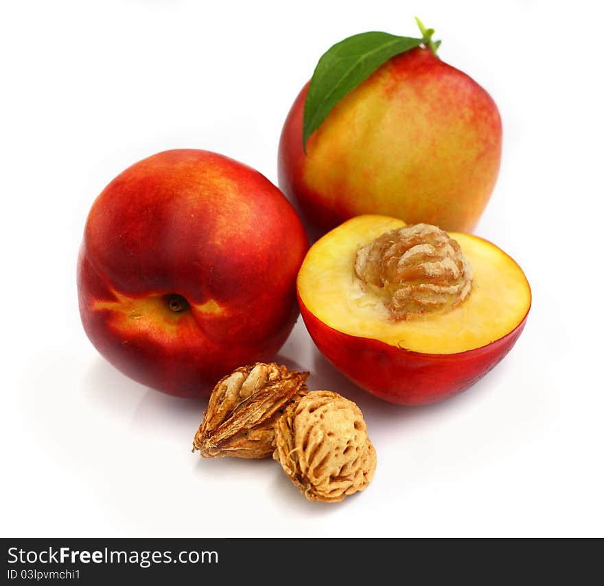 Isolated Fruits - Nectarines