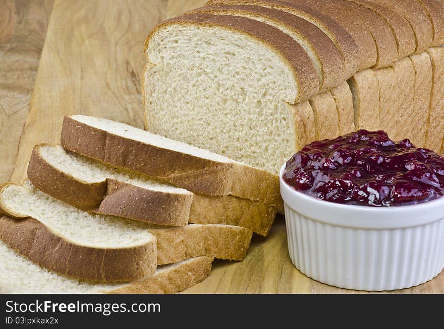 Bread And Lingonberry Jam