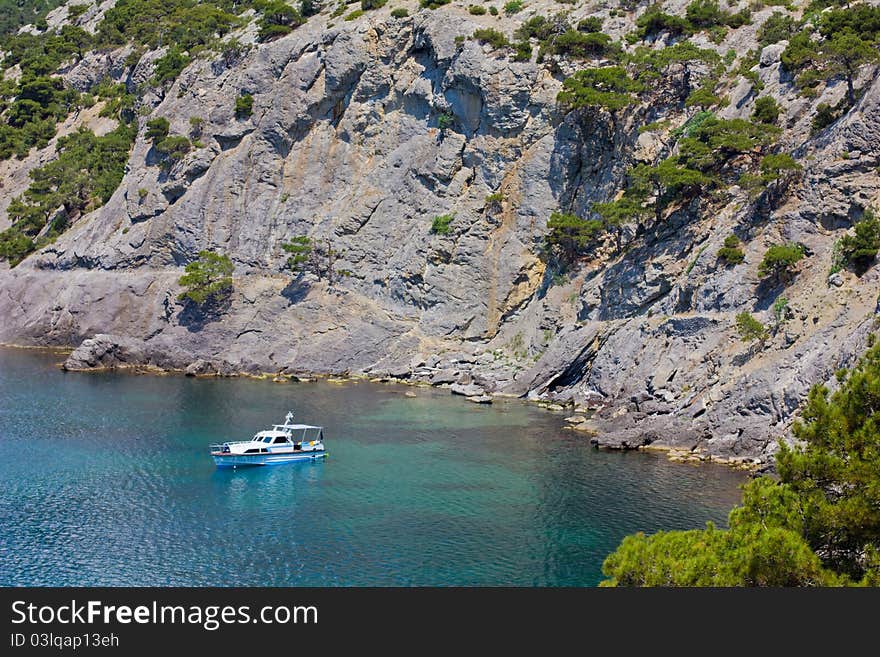 Blue Bay on the Black Sea coast of the Black Sea, Crimea. Blue Bay on the Black Sea coast of the Black Sea, Crimea