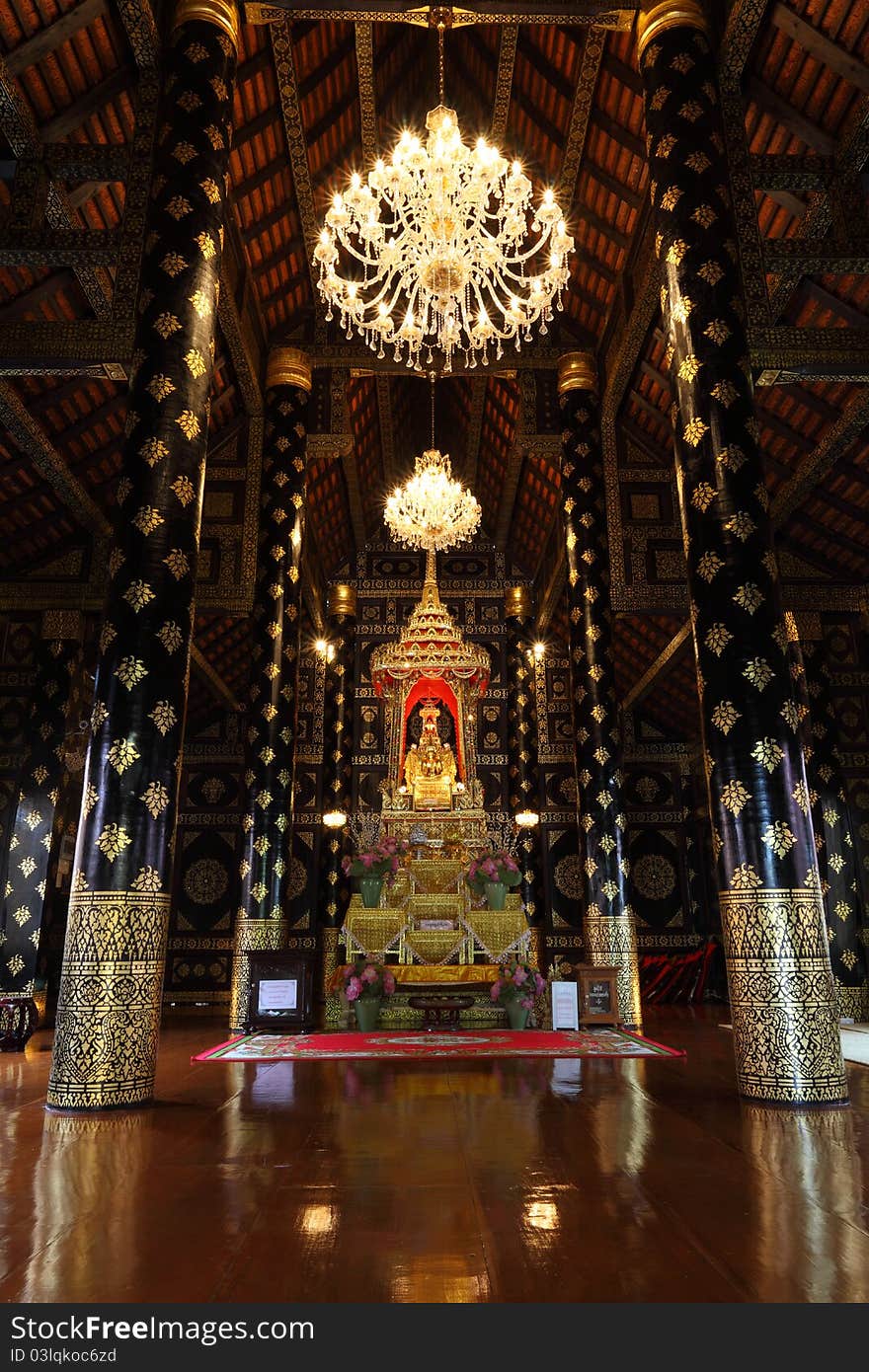 The Image Of Buddha In A Church