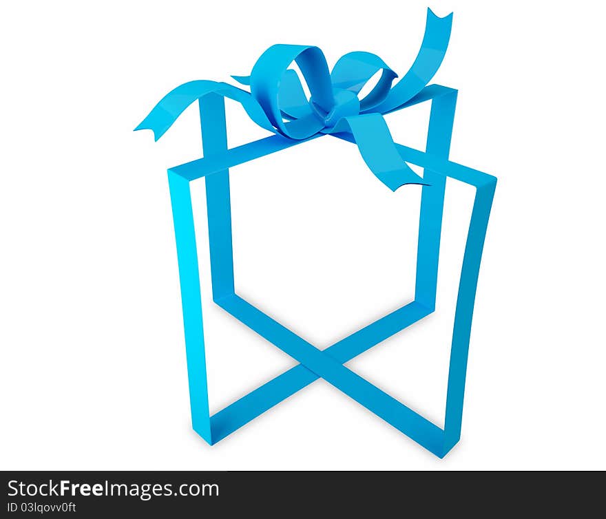 Blue Gift Ribbon