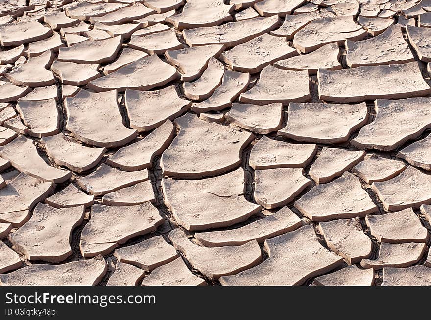 Soil break from heat background. Soil break from heat background