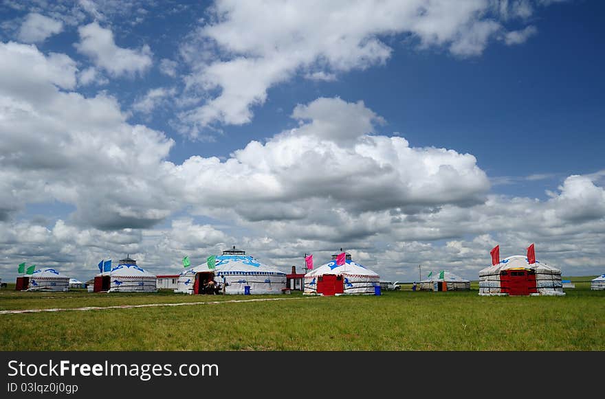 Mongolia Packages Under Blue Sky And White Clouds