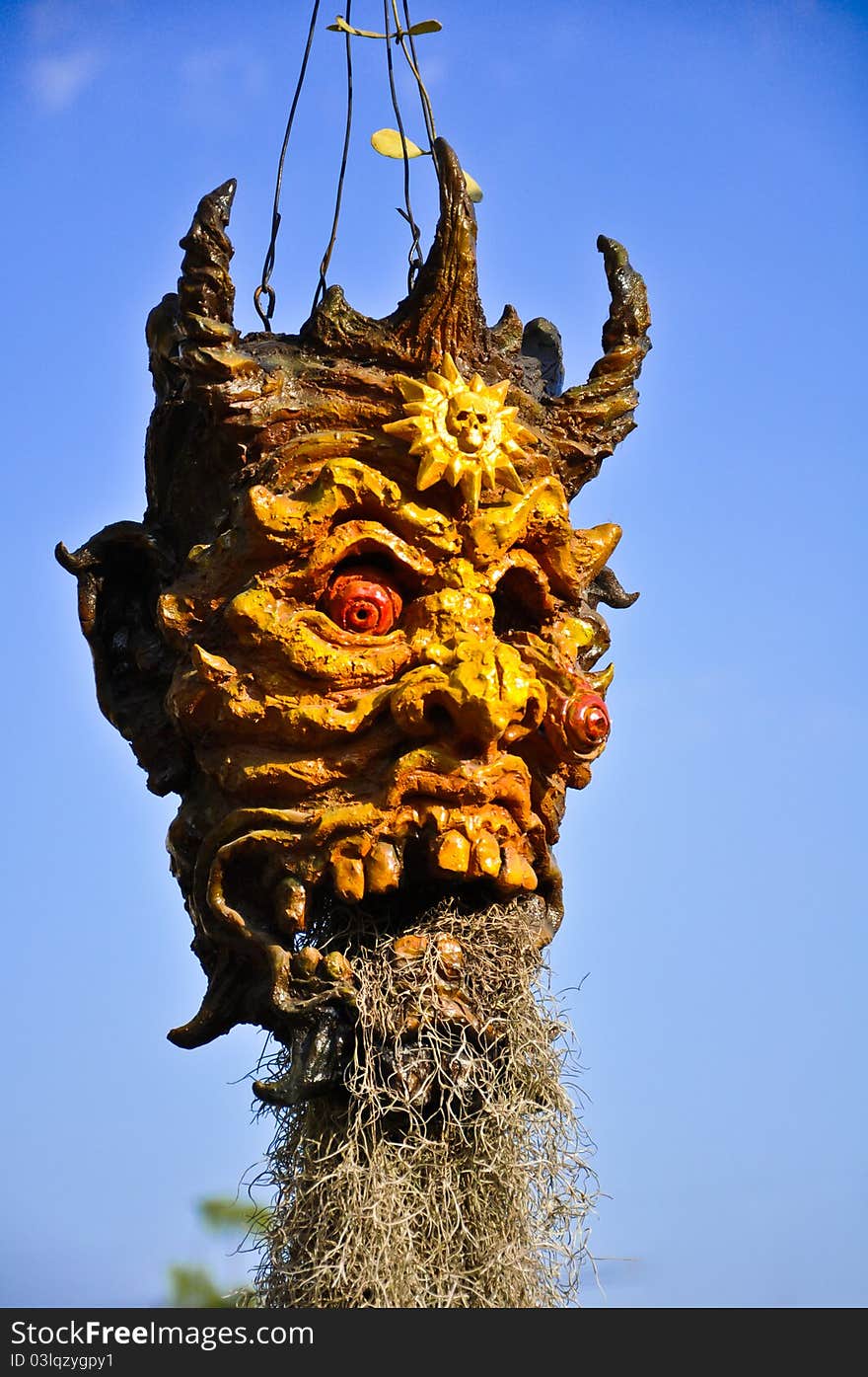 Horror pot at Wat Rong Khun, Chiang Rai province, northern Thailand