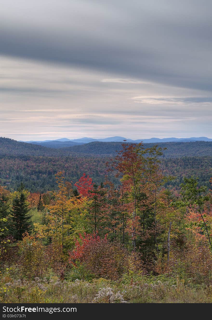 Autumn landscape in the White Mountains of New Hampshire. Autumn landscape in the White Mountains of New Hampshire