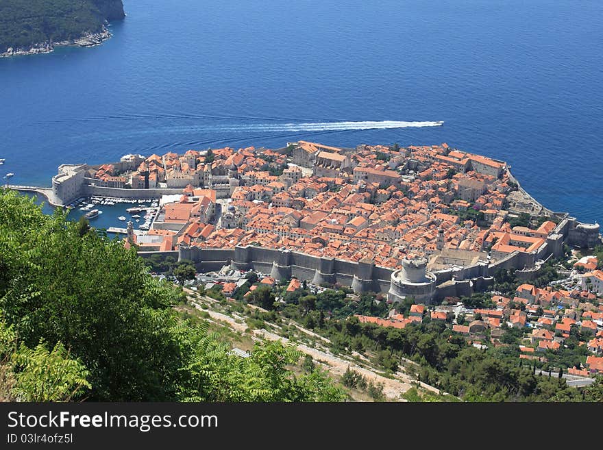 View of Dubrovnik in July