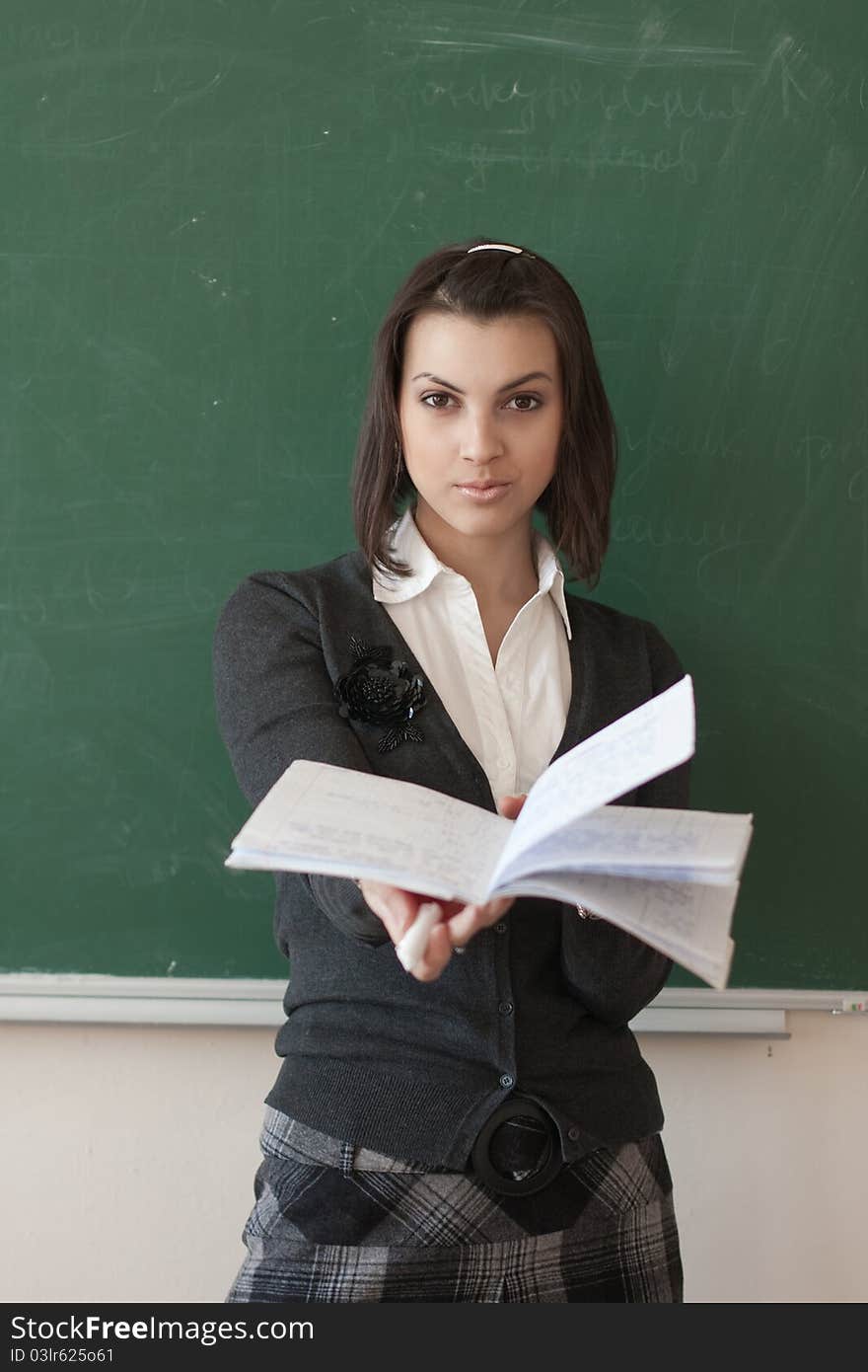 Student At The Blackboard