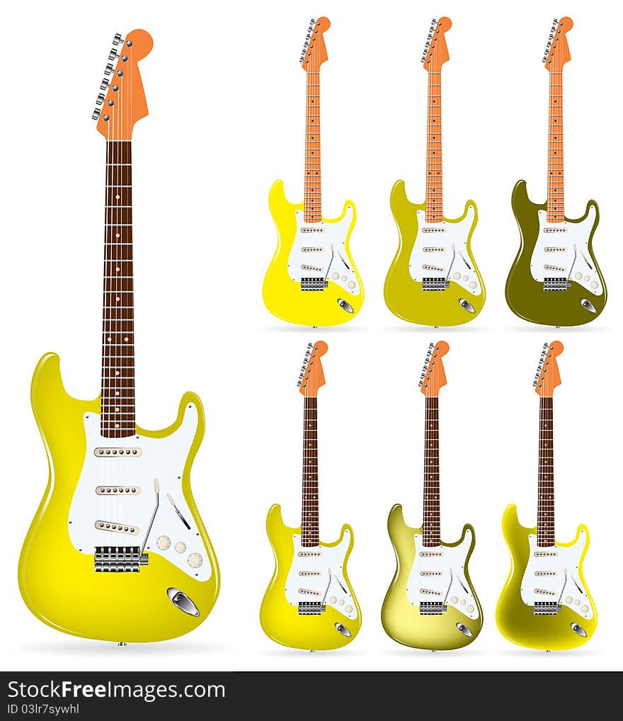 Yellow Electric Guitars