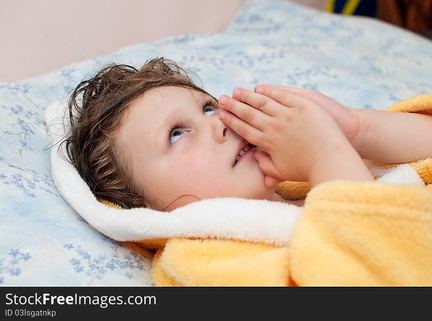 Girl praying