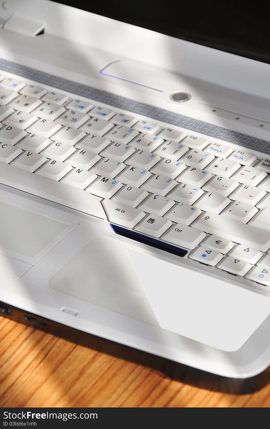 Close-up detail of a laptop. Close-up detail of a laptop