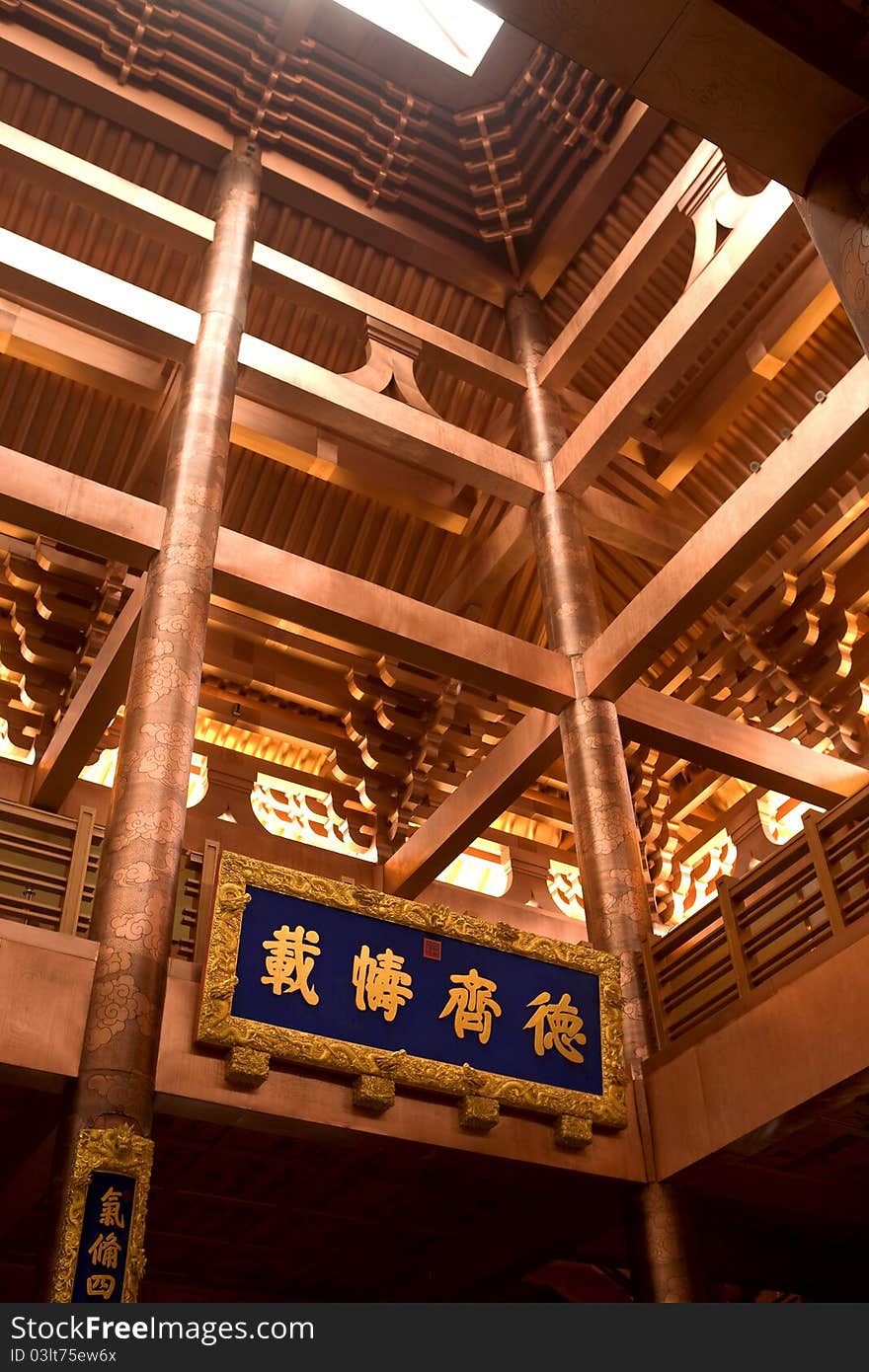 Confucian Temple interior,hall,China