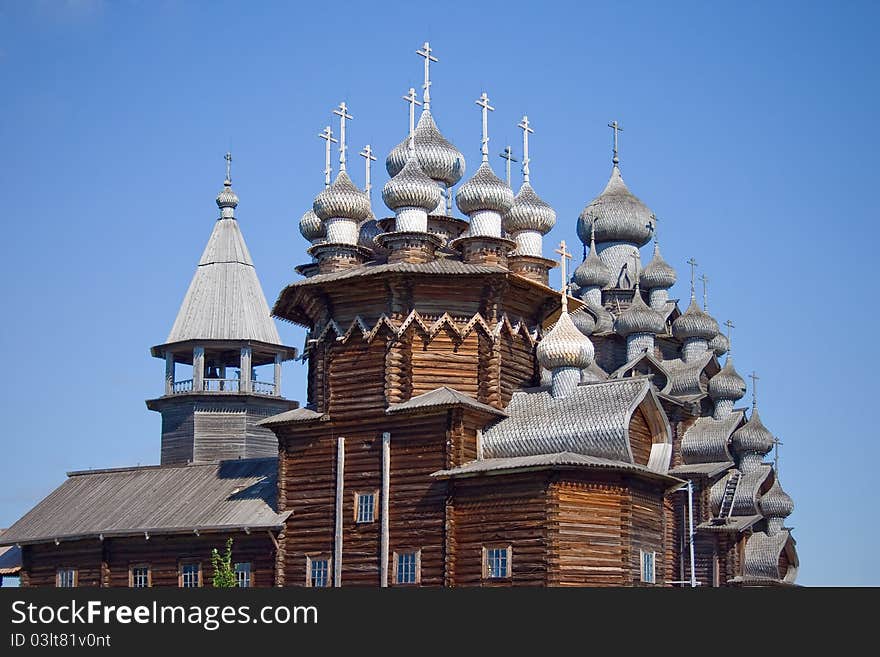 Wooden churches on island Kizhi