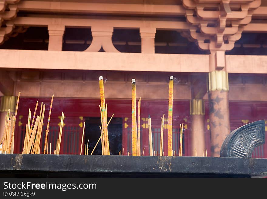 Burning Incense,temple