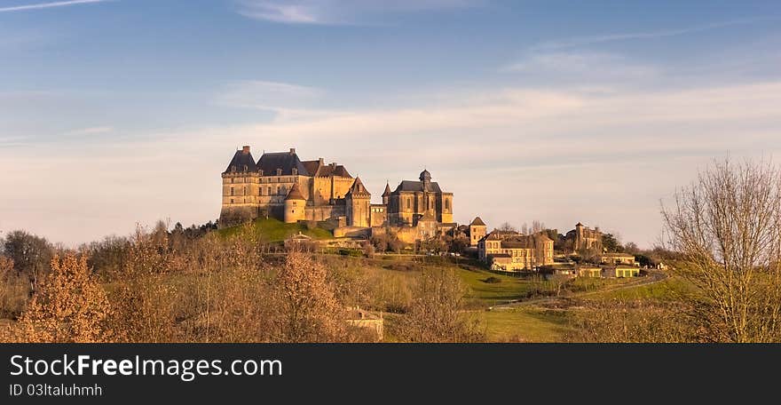 Chateau de Biron in the south of France. Chateau de Biron in the south of France