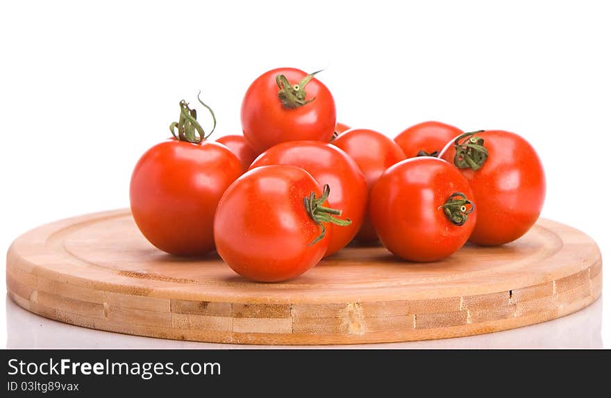 A bunch of tomatoes